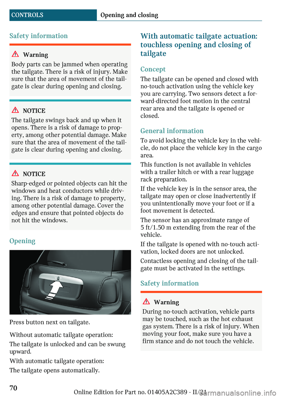 MINI COUNTRYMAN 2022  Owners Manual �d�