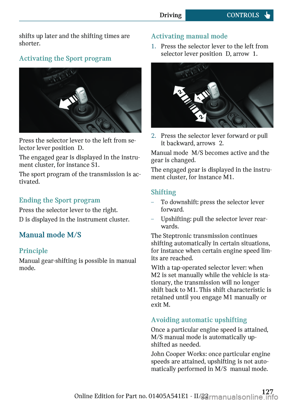 MINI COUNTRYMAN 2023  Owners Manual �