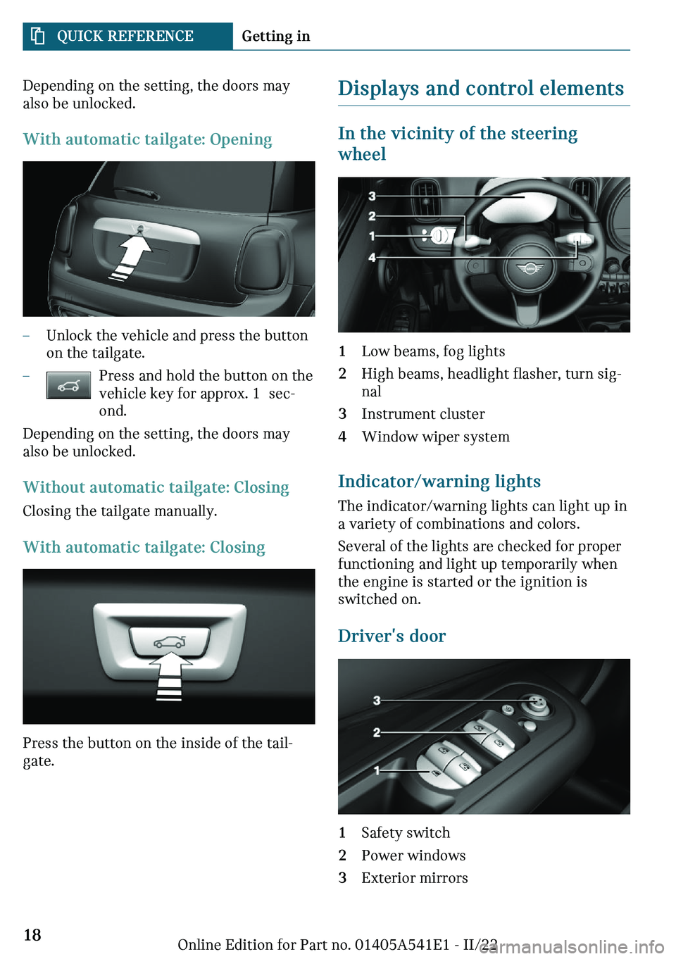 MINI COUNTRYMAN 2023  Owners Manual ��