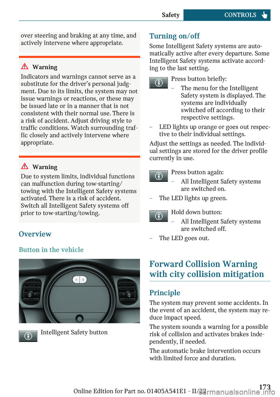 MINI COUNTRYMAN 2023  Owners Manual �