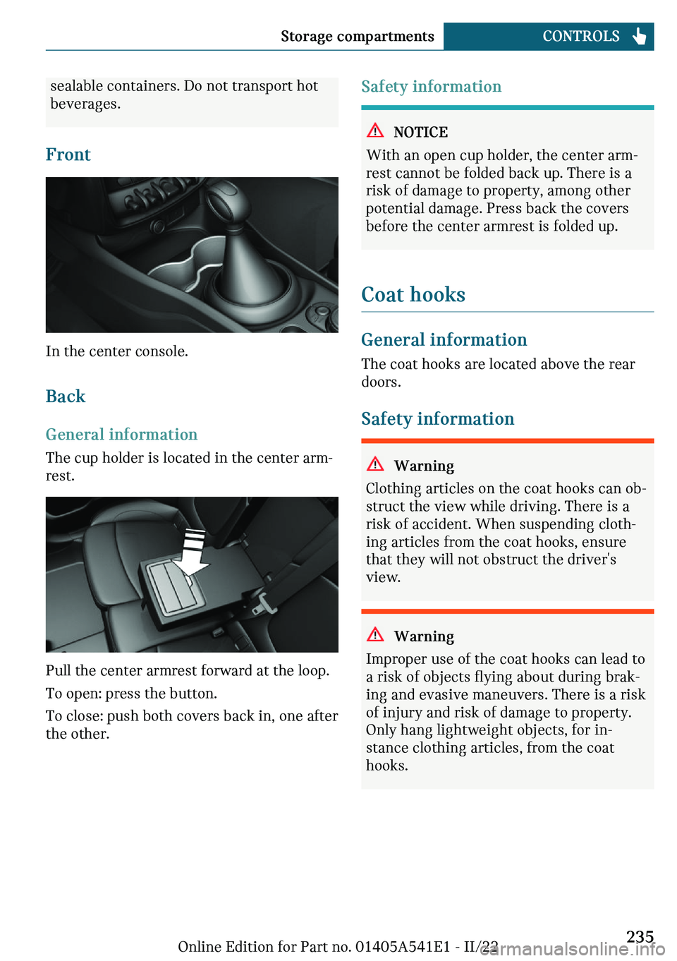 MINI COUNTRYMAN 2023  Owners Manual �