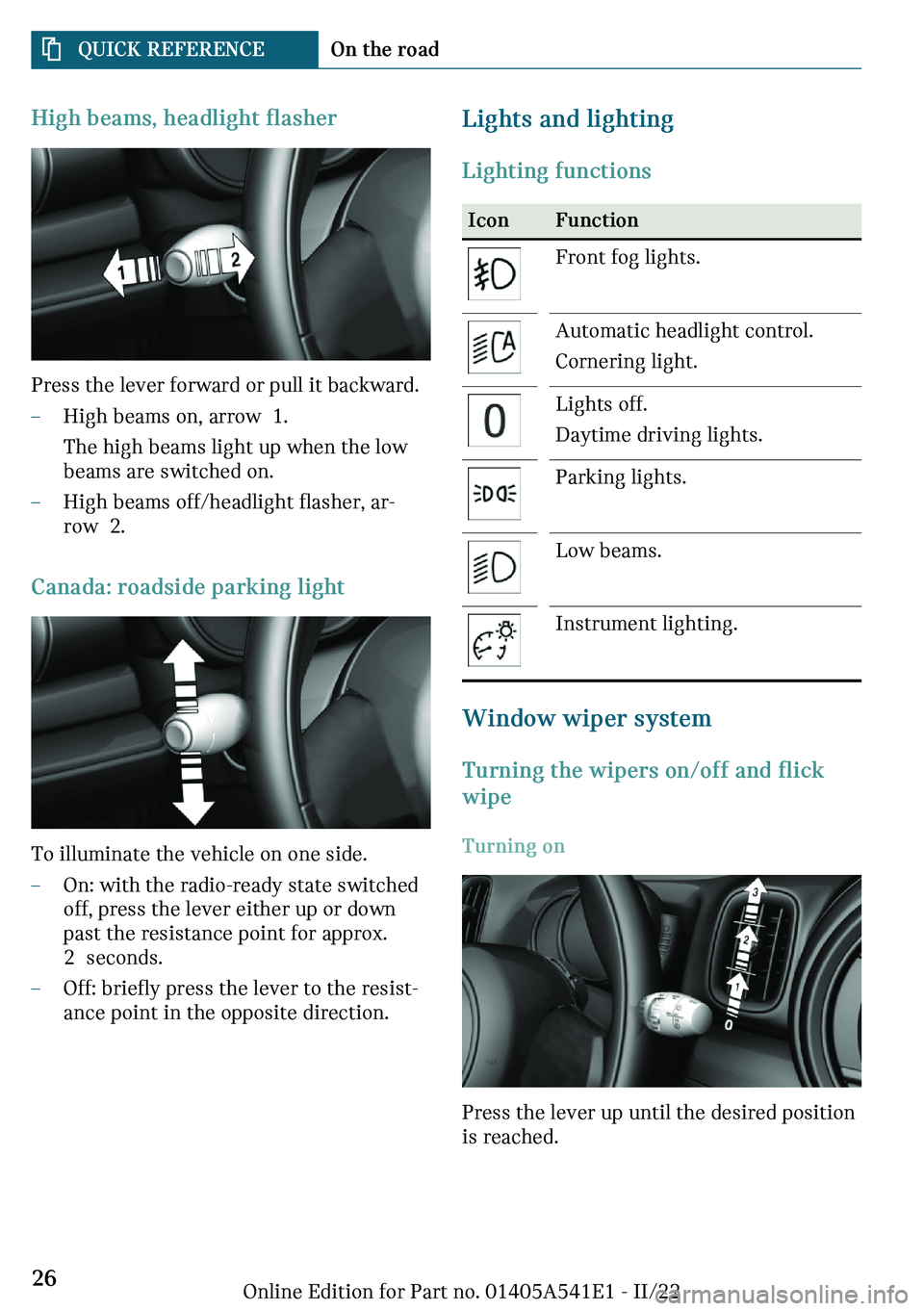 MINI COUNTRYMAN 2023  Owners Manual �*�