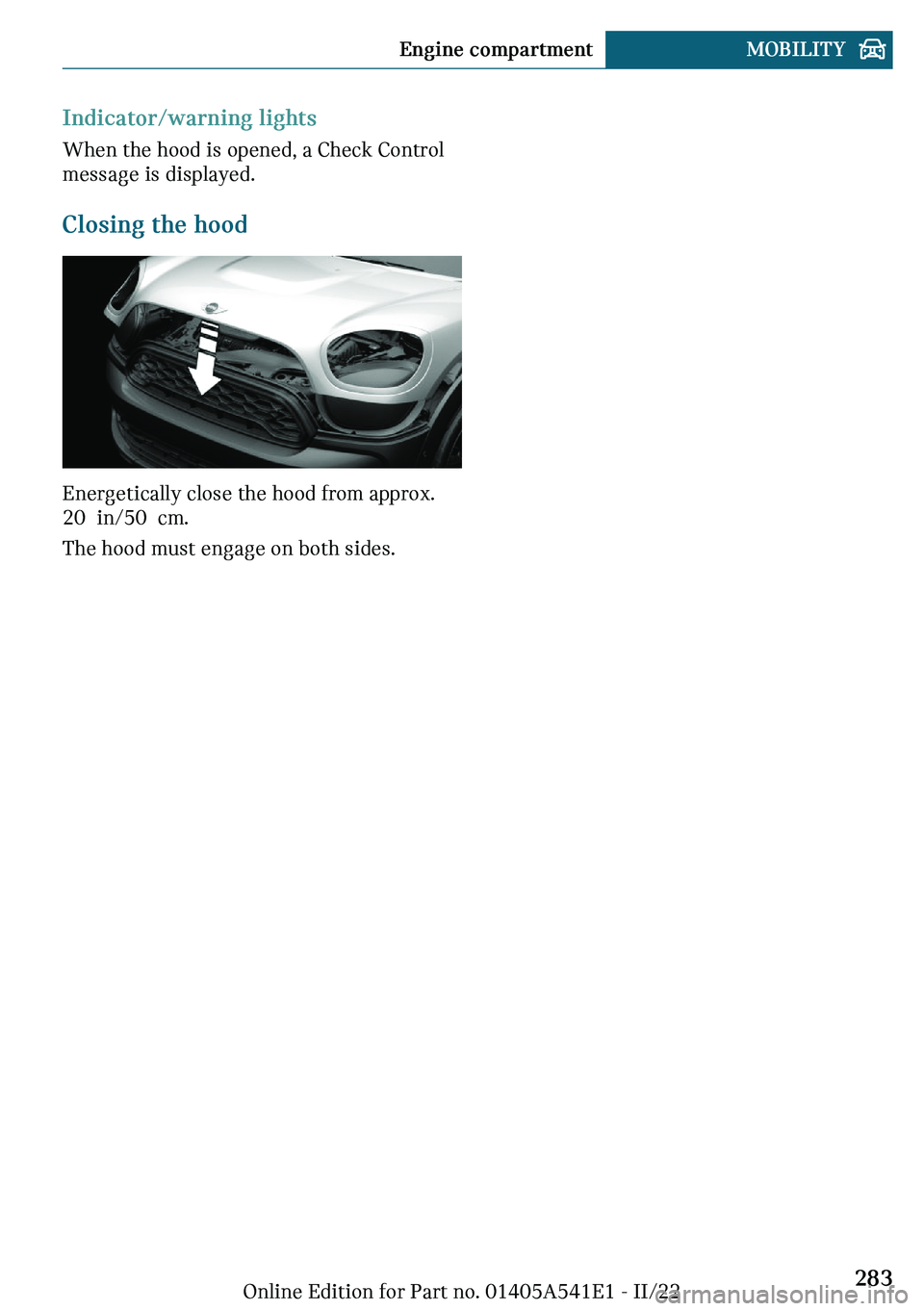 MINI COUNTRYMAN 2023  Owners Manual �-�n�