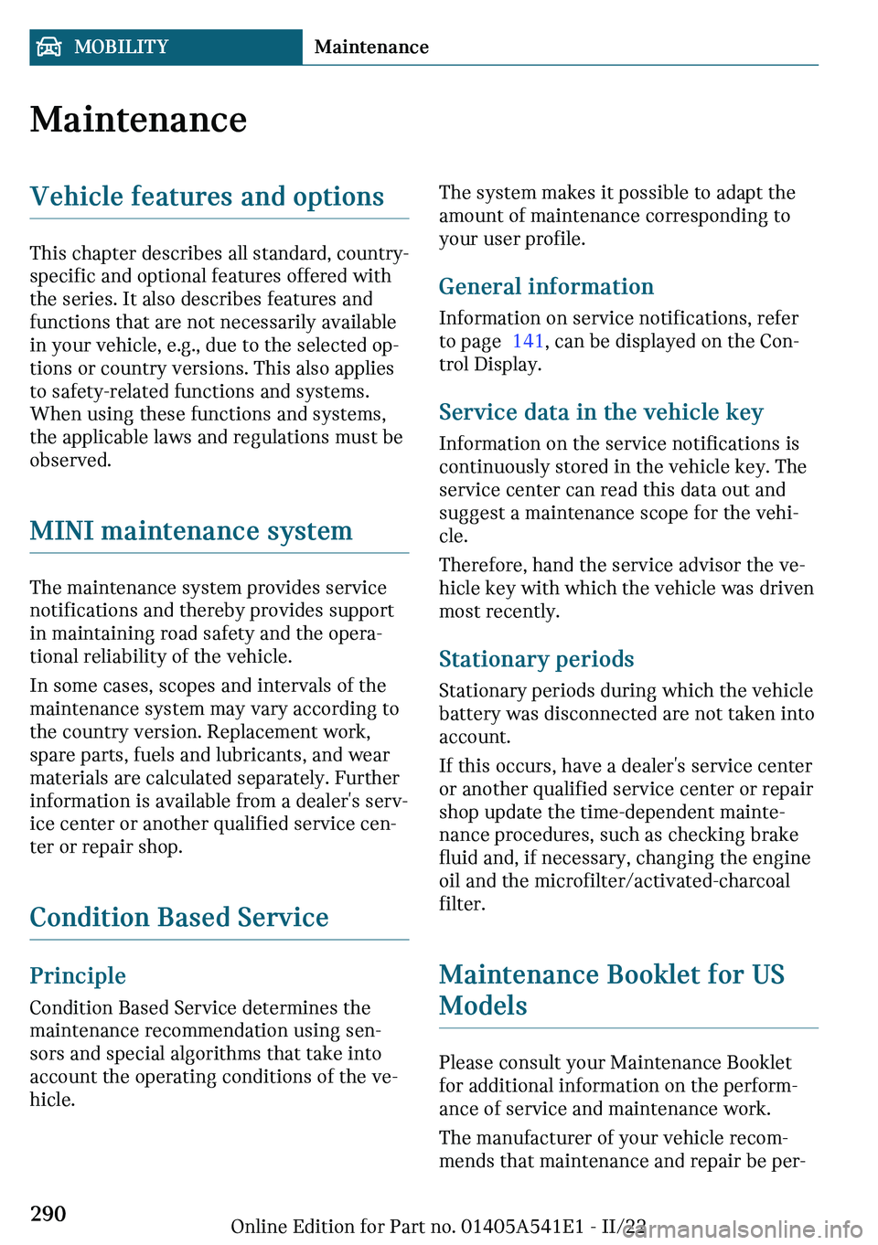 MINI COUNTRYMAN 2023  Owners Manual �M�