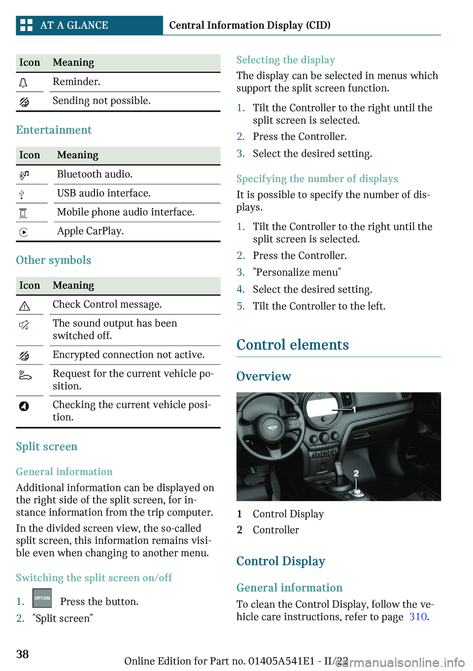 MINI COUNTRYMAN 2023  Owners Manual �-�c�