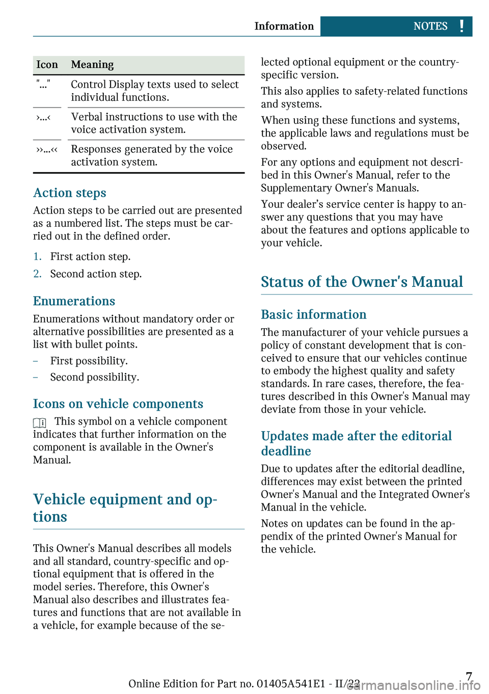 MINI COUNTRYMAN 2023  Owners Manual �-�c�