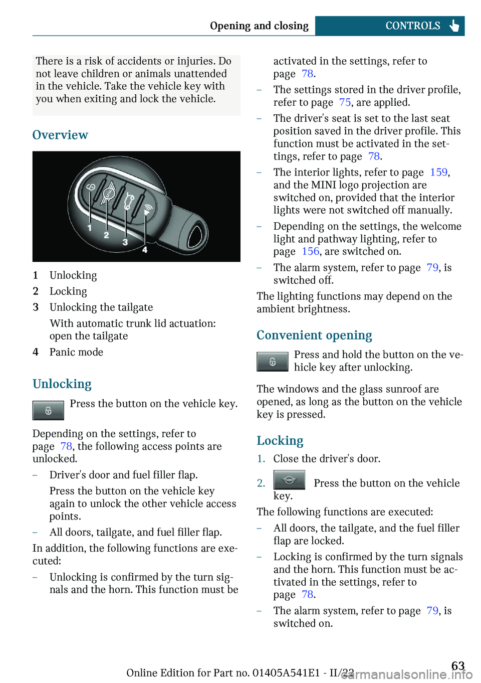 MINI COUNTRYMAN 2023  Owners Manual �m�