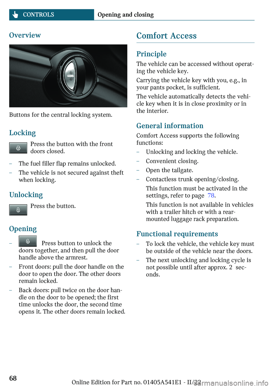 MINI COUNTRYMAN 2023  Owners Manual �O	�