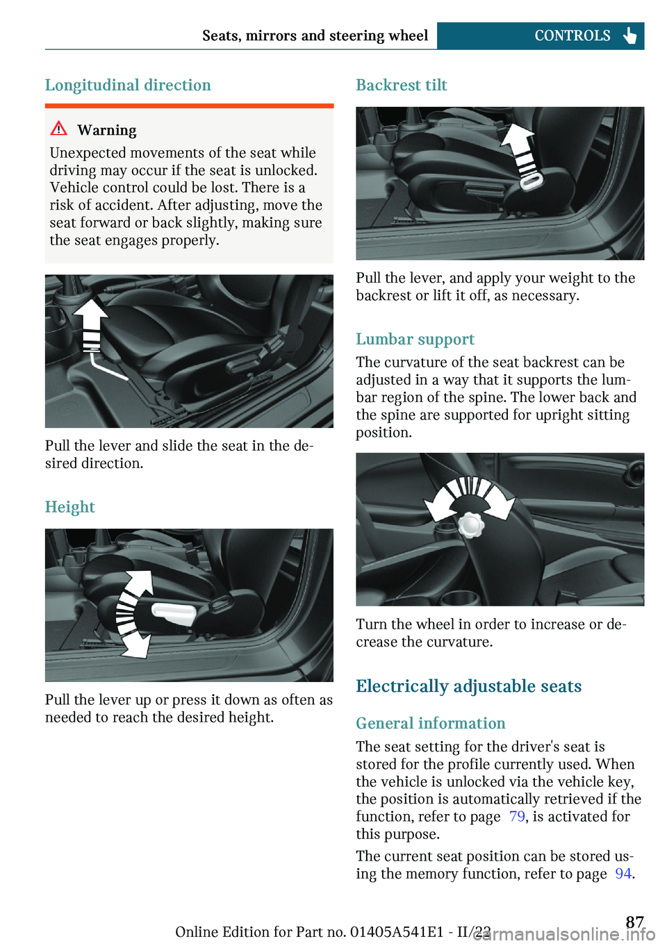 MINI COUNTRYMAN 2023  Owners Manual �A�