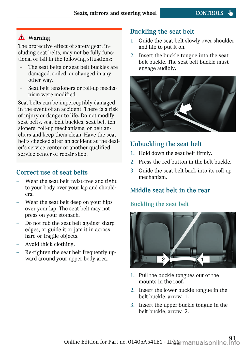 MINI COUNTRYMAN 2023  Owners Manual �W�