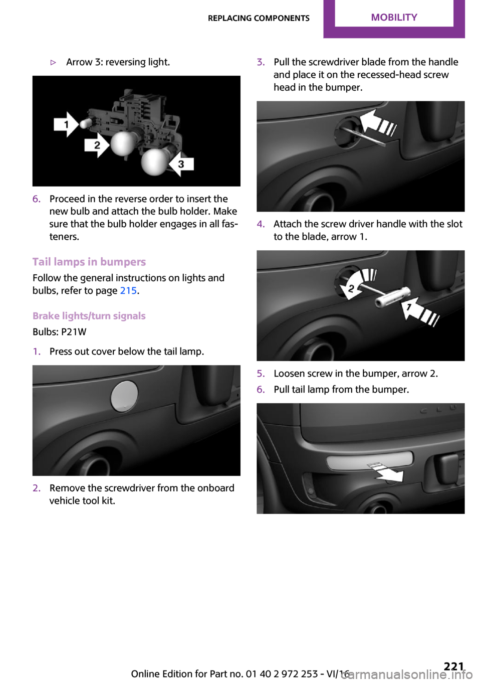 MINI Clubman 2016  Owners Manual 