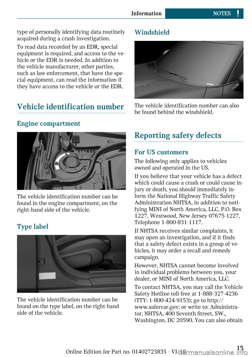 MINI Countryman 2019  Owners Manual �