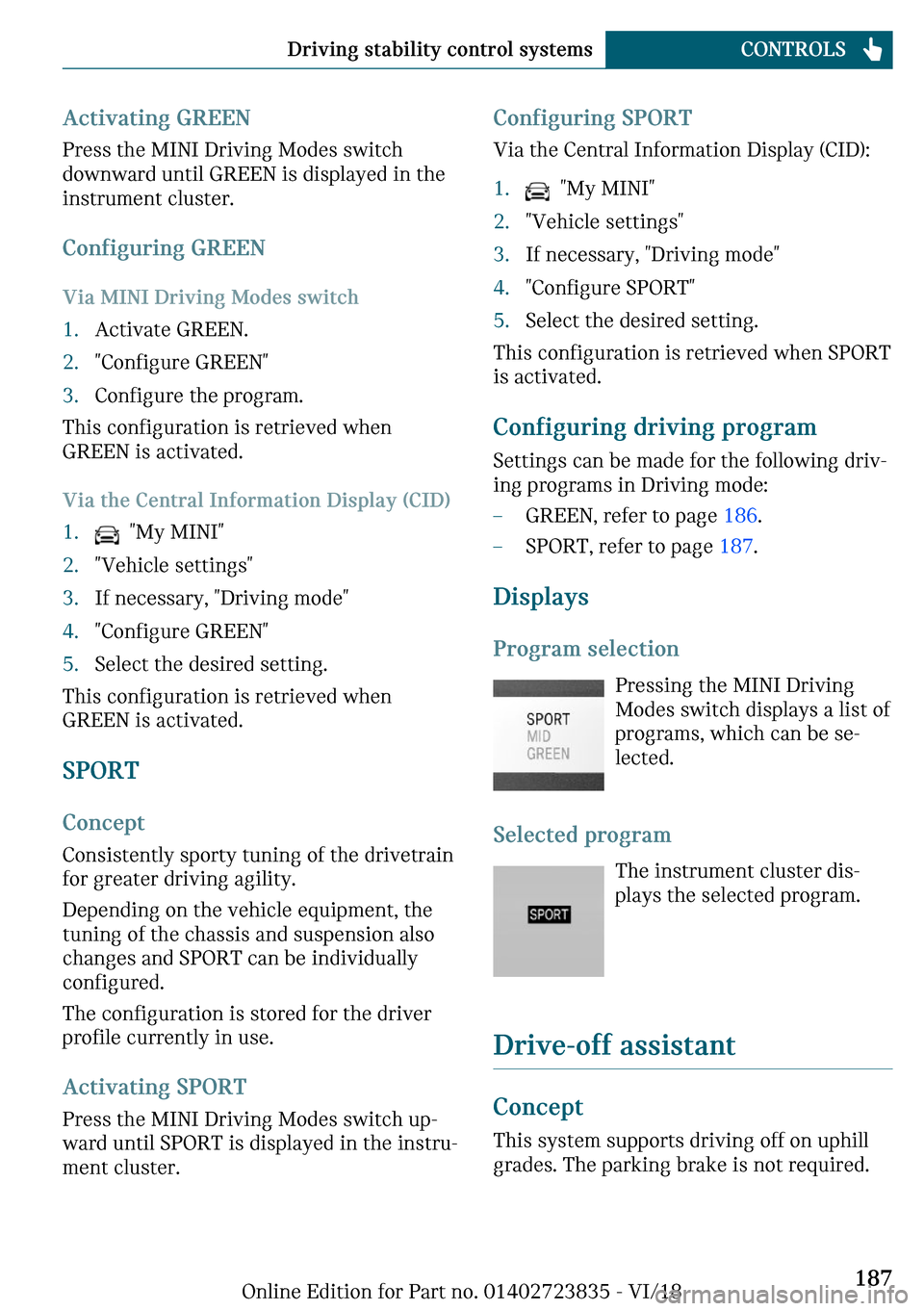 MINI Countryman 2019  Owners Manual ��c�