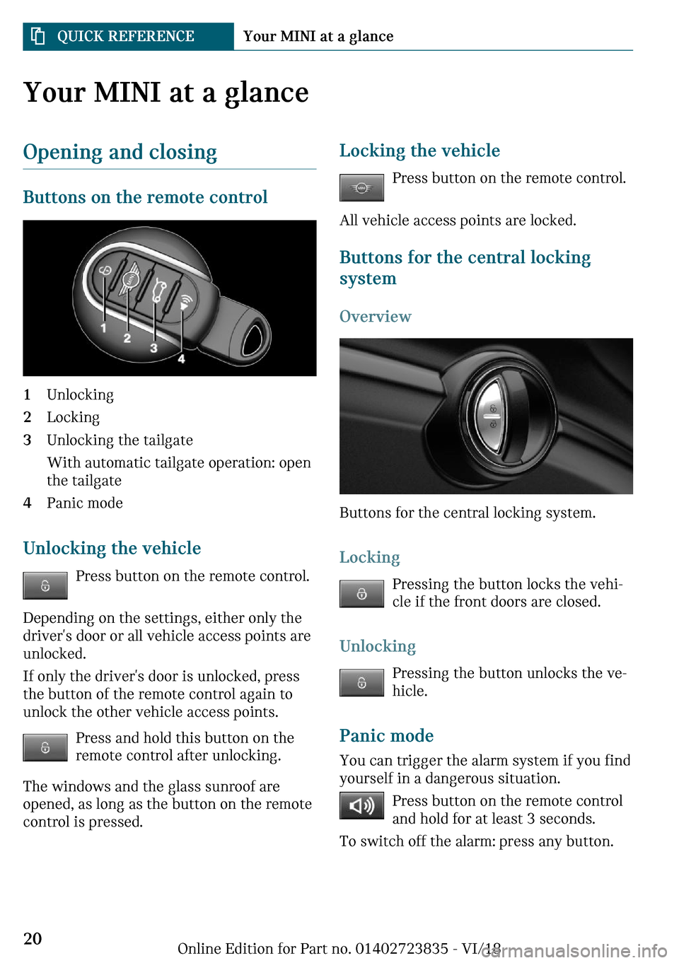 MINI Countryman 2019  Owners Manual �