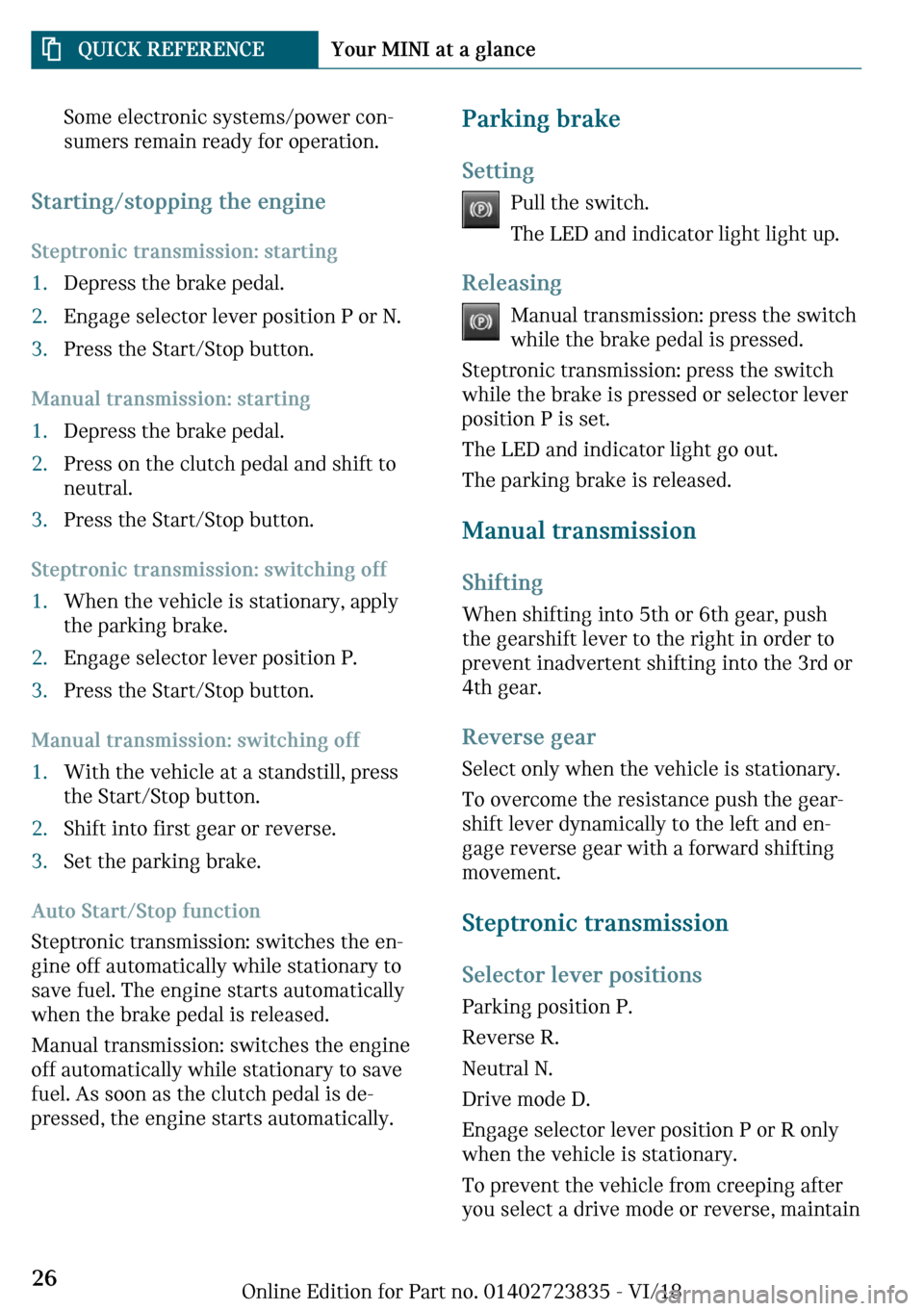 MINI Countryman 2019  Owners Manual �d�