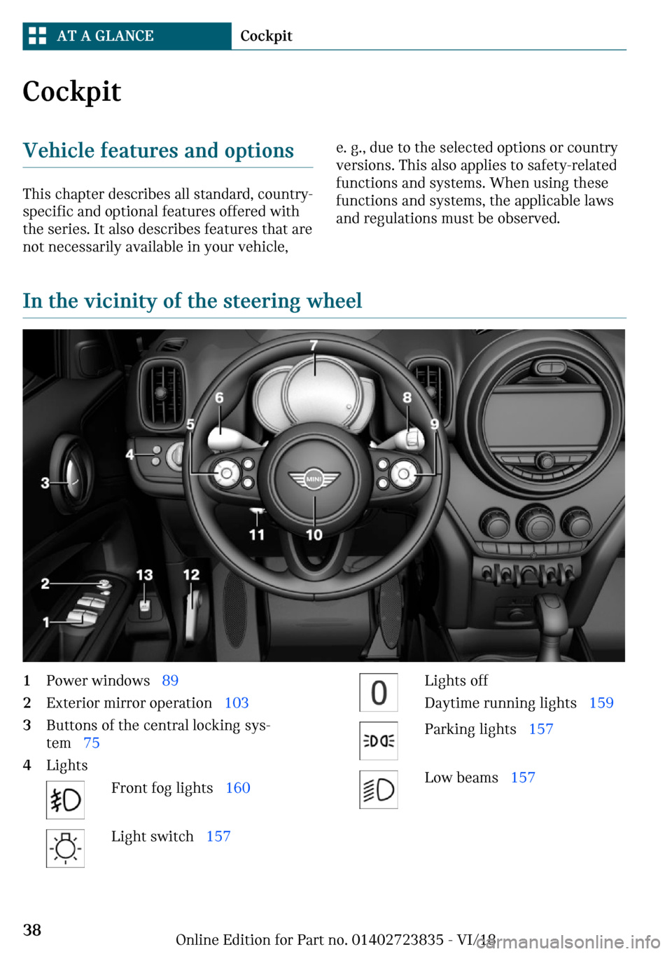 MINI Countryman 2019  Owners Manual �C�