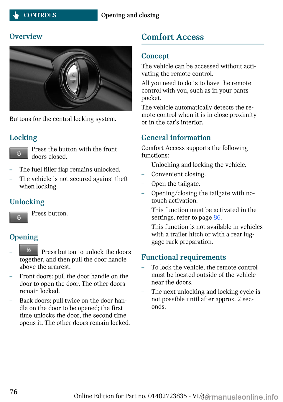 MINI Countryman 2019  Owners Manual �O	�