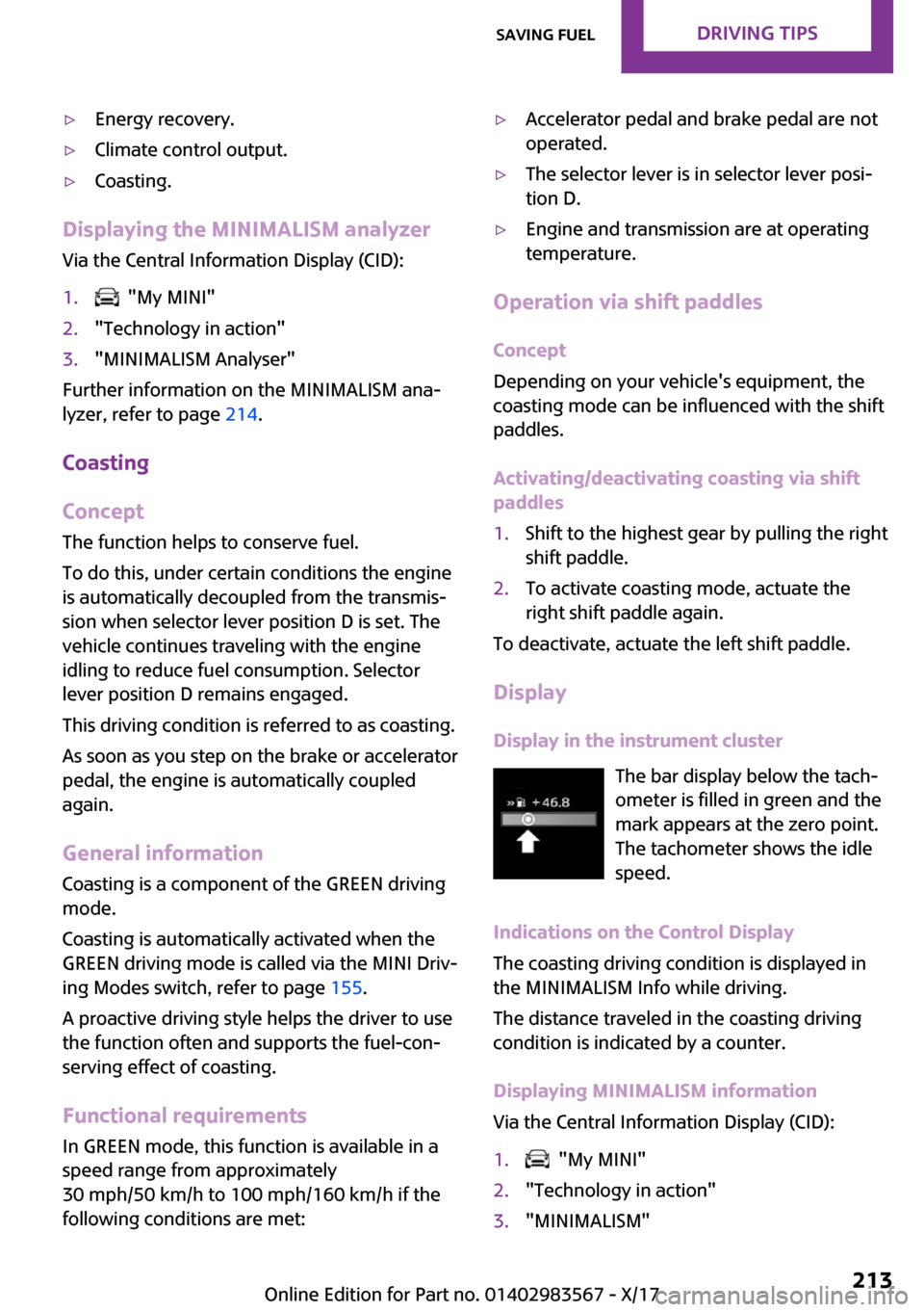 MINI Countryman 2018  Owners Manual 