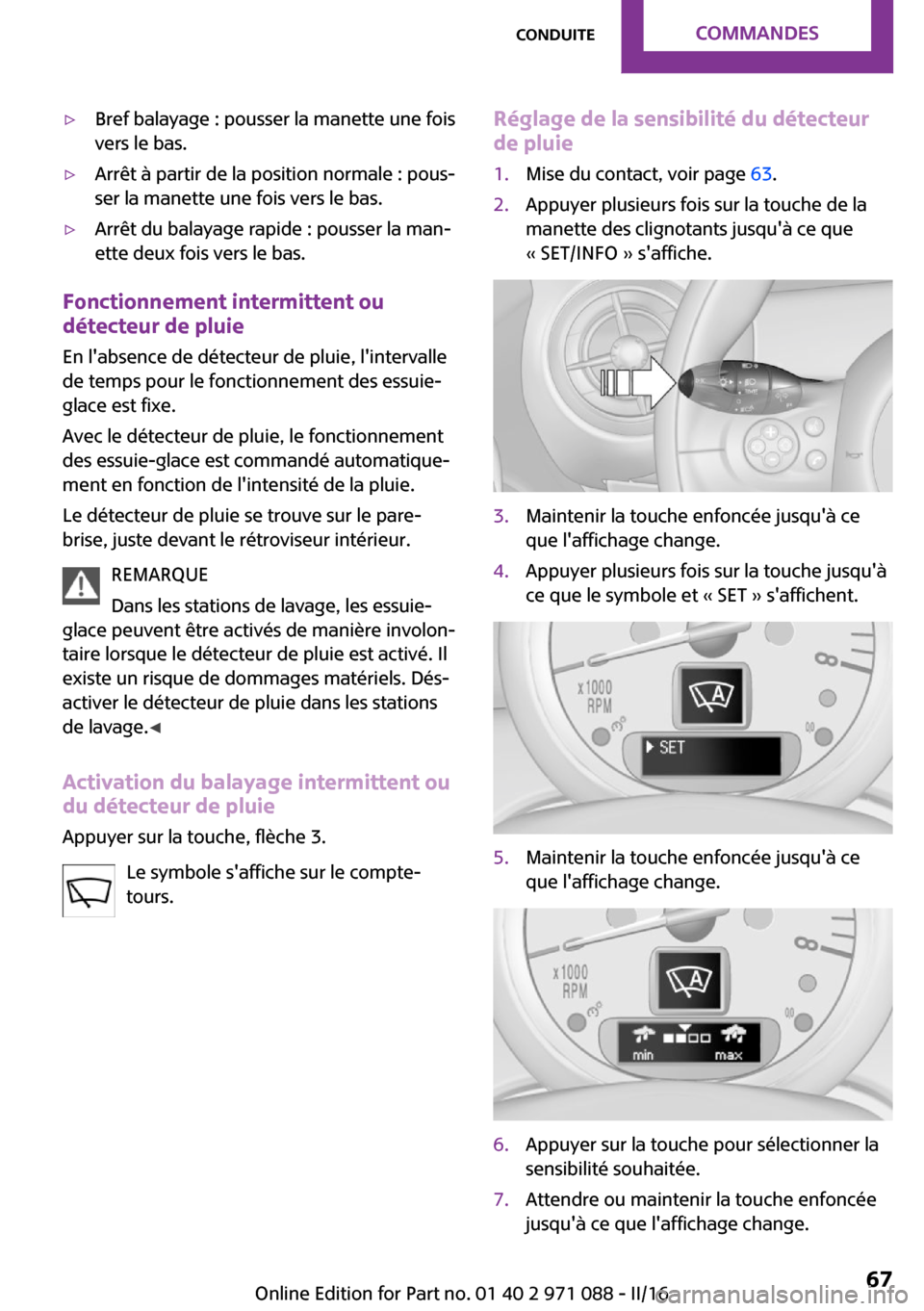 MINI Countryman 2016  Manuel du propriétaire (in French) 