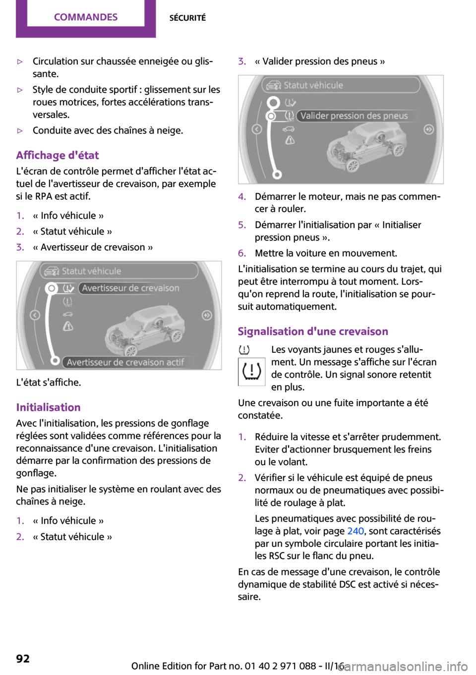 MINI Countryman 2016  Manuel du propriétaire (in French) 