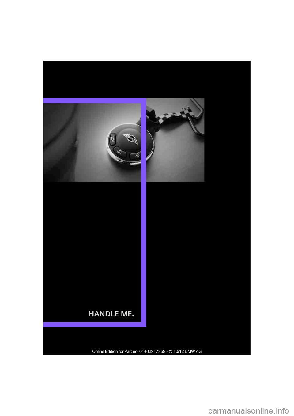 MINI Countryman 2013  Owners Manual Handle Me.

00320051004F004C00510048000300280047004C0057004C005200510003  