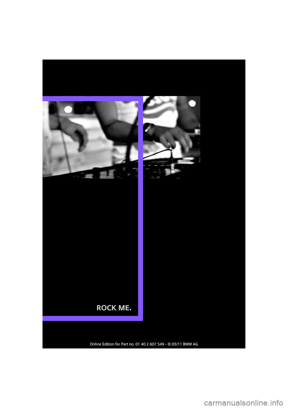 MINI Countryman 2011  Owners Manual (Mini Connected) Rock Me. 