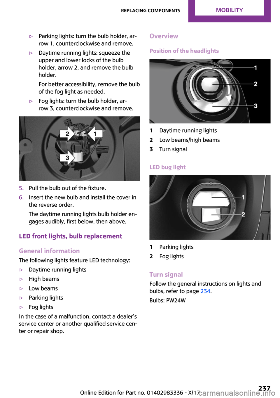 MINI Hardtop 2 Door 2018  Owners Manual 