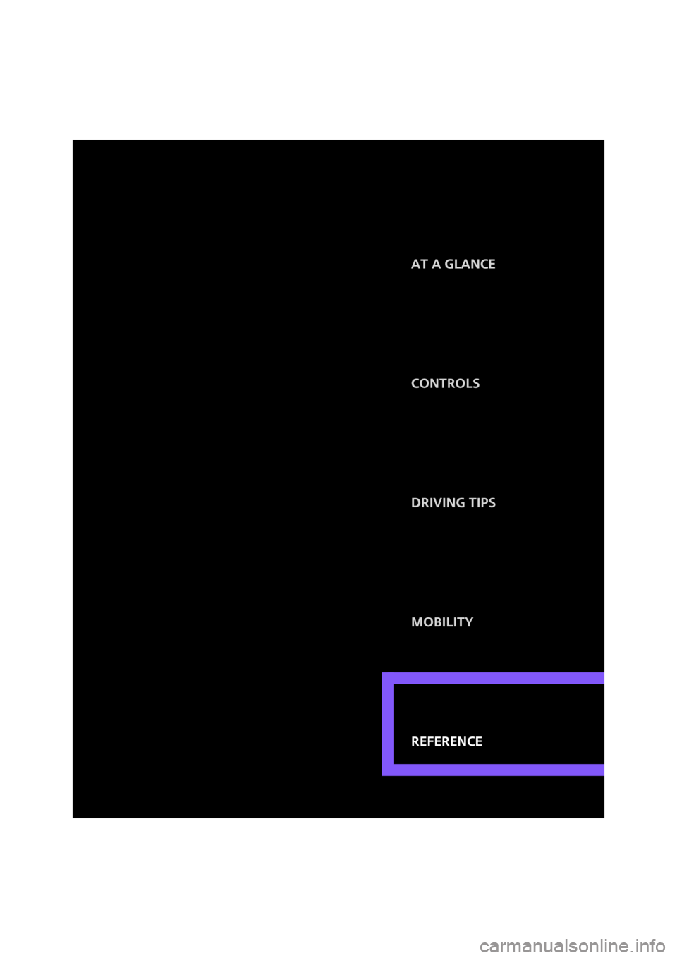 MINI Hardtop 2 Door 2007  Owners Manual Reference Controls
Driving tips
Mobility At a glance
Reference 
