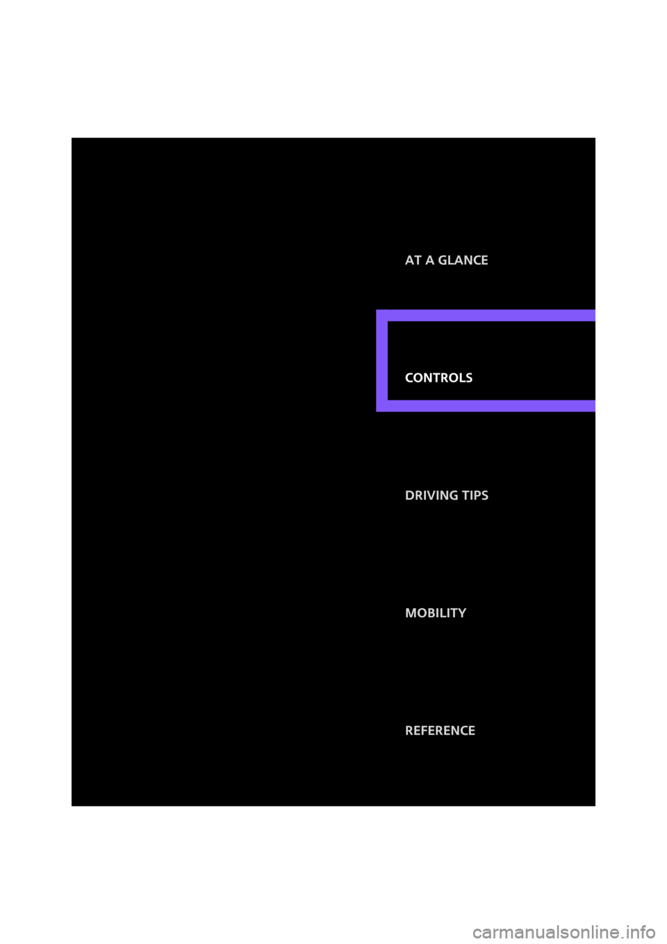 MINI Hardtop 2 Door 2007  Owners Manual Controls At a glance
Driving tips
Mobility
Reference Controls 