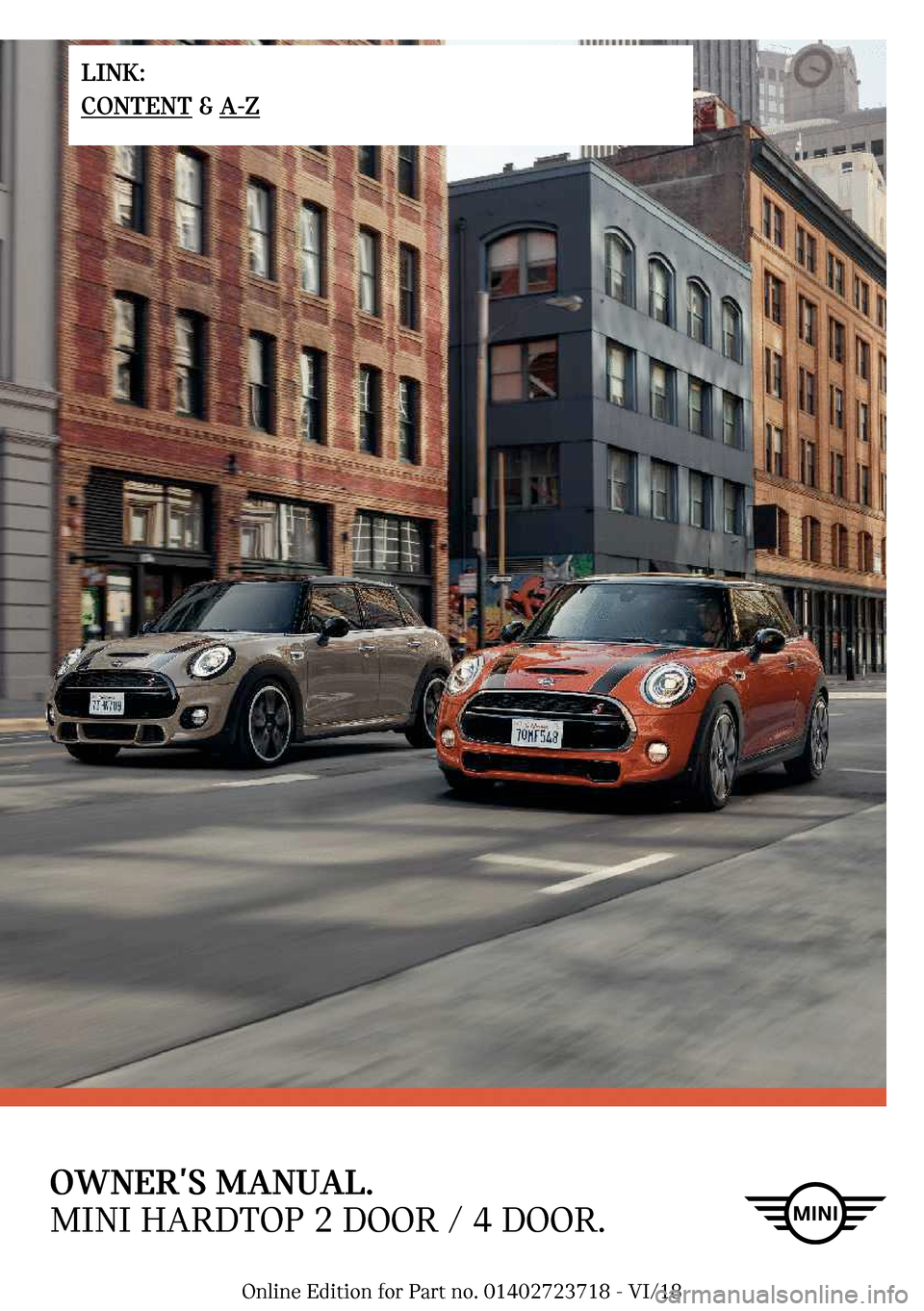 MINI Hardtop 4 Door 2019  Owners Manual �O�W�N��`