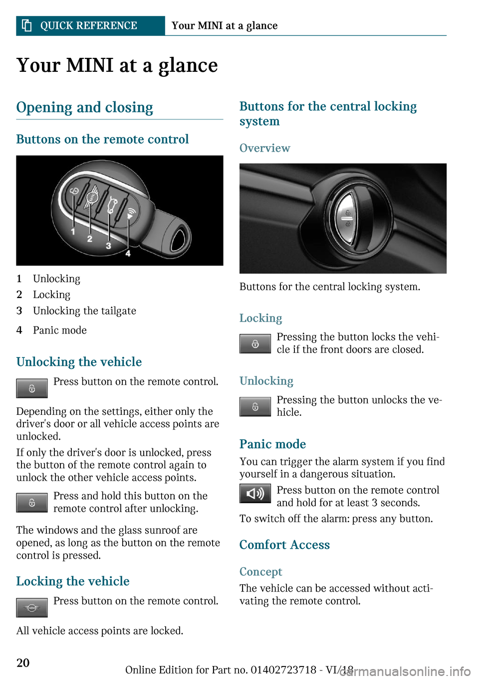 MINI Hardtop 4 Door 2019  Owners Manual �