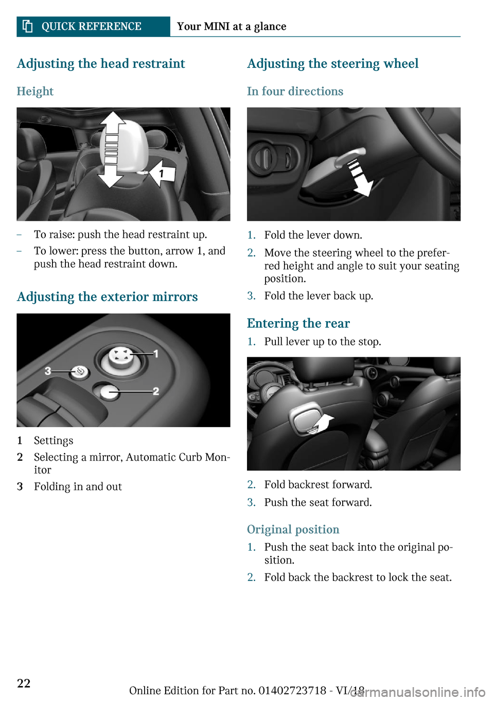 MINI Hardtop 4 Door 2019  Owners Manual ��