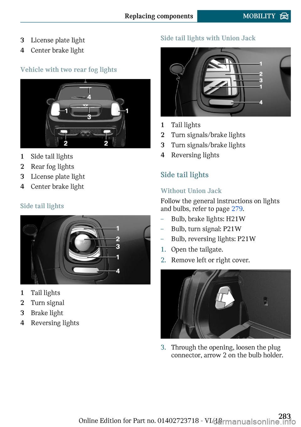 MINI Hardtop 4 Door 2019  Owners Manual �A�