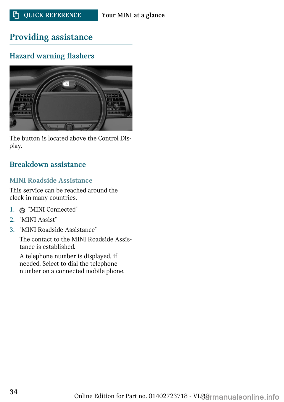 MINI Hardtop 4 Door 2019  Owners Manual �\�r�