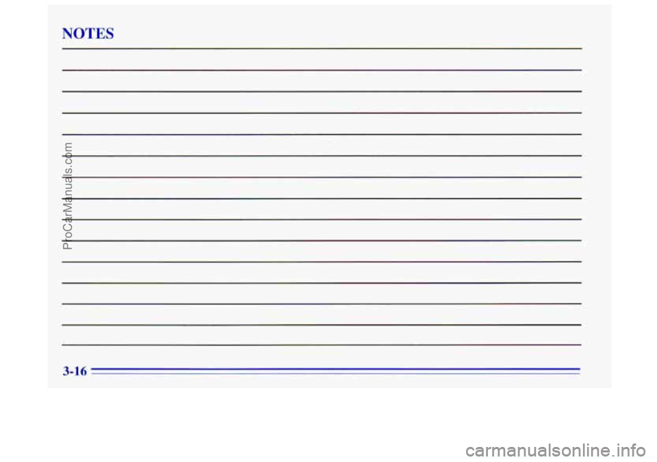 OLDSMOBILE BRAVADA 1996  Owners Manual NOTES 
ProCarManuals.com 