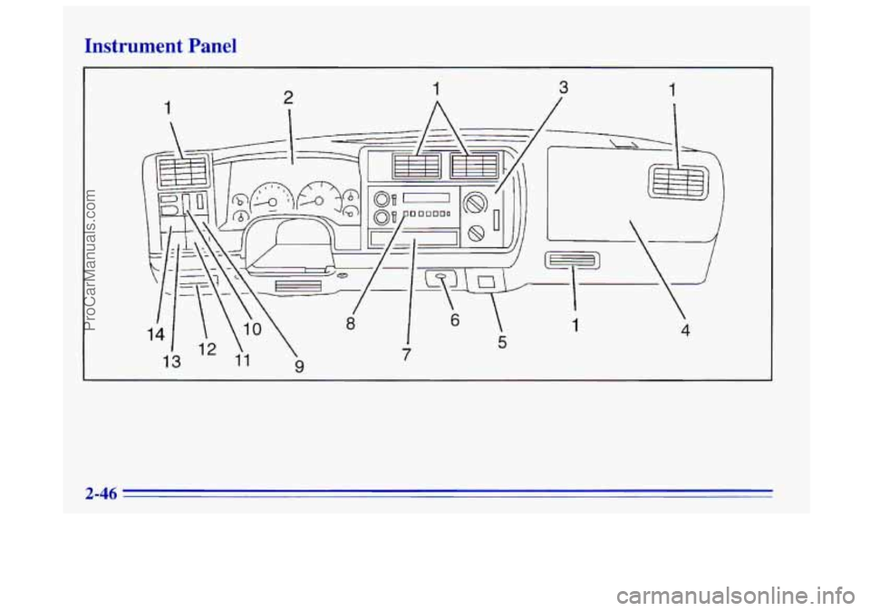 OLDSMOBILE BRAVADA 1996  Owners Manual Instrument Panel 
\A 
. 2-46 
ProCarManuals.com 