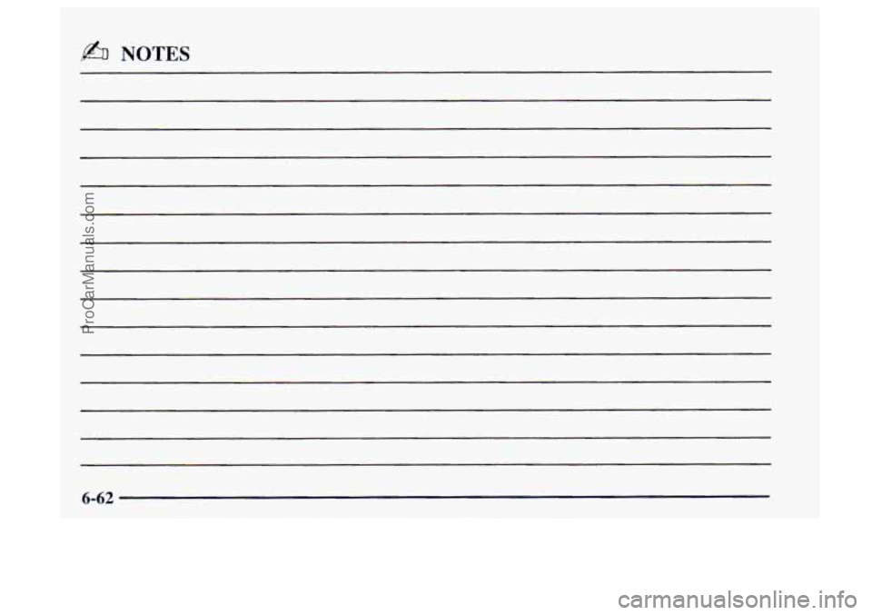 OLDSMOBILE BRAVADA 1997  Owners Manual & NOTES 
6-62 
ProCarManuals.com 