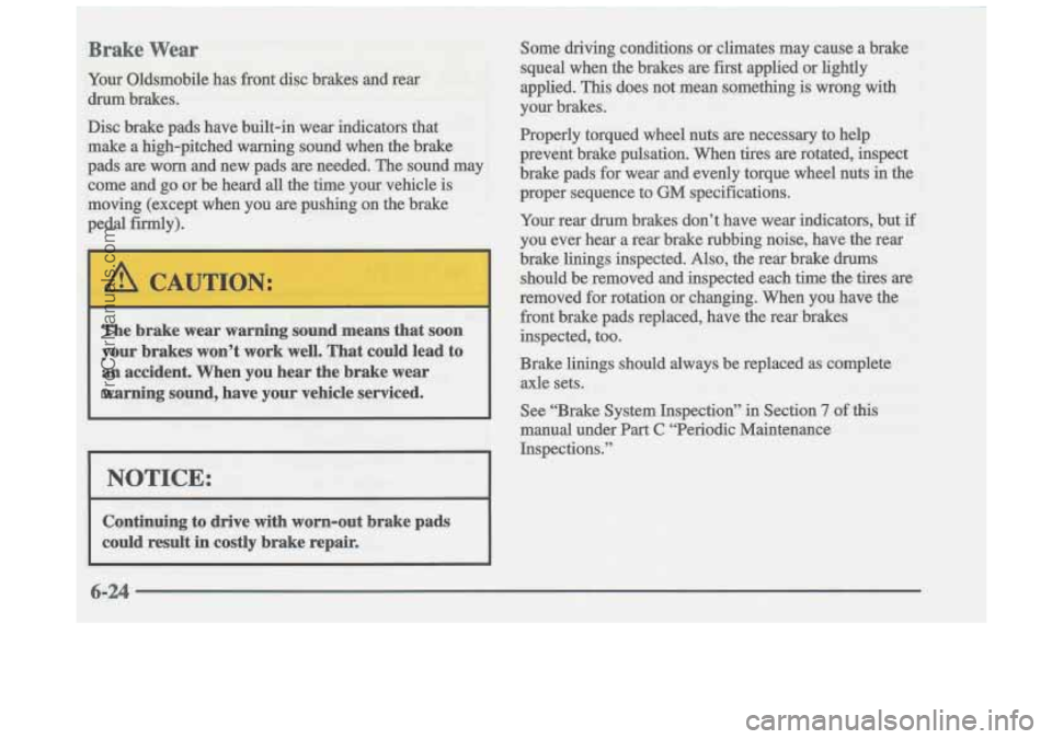 OLDSMOBILE CUTLASS 1997  Owners Manual ProCarManuals.com 