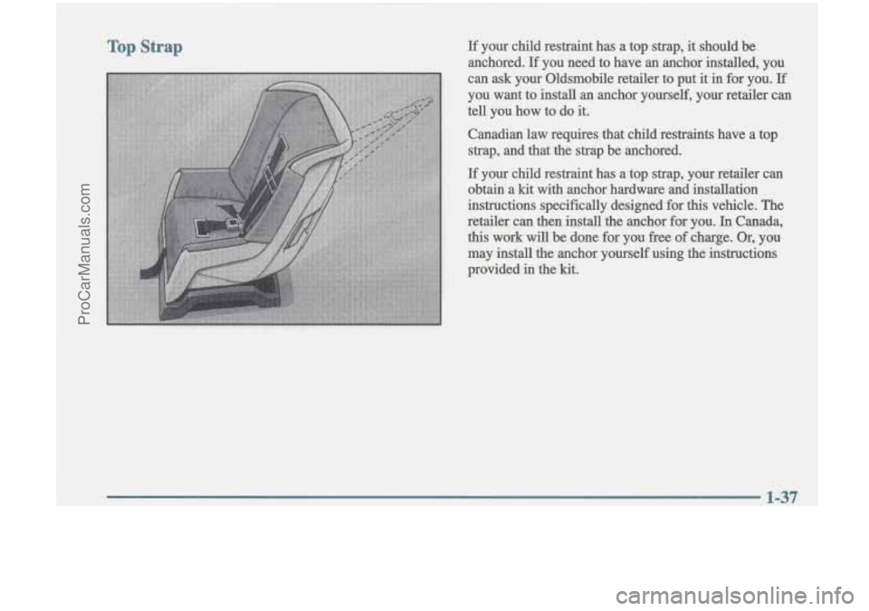 OLDSMOBILE CUTLASS 1997  Owners Manual Top Strap 
ProCarManuals.com 