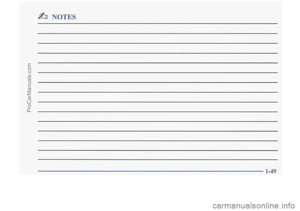 OLDSMOBILE CUTLASS 1997  Owners Manual &I NOTES 
ProCarManuals.com 