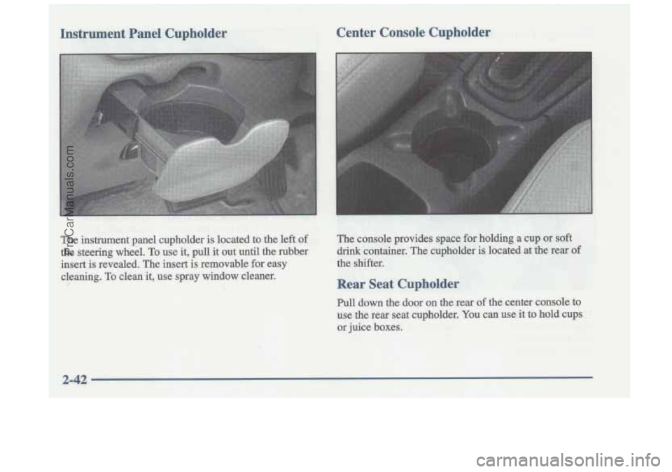 OLDSMOBILE CUTLASS 1997  Owners Manual ProCarManuals.com 