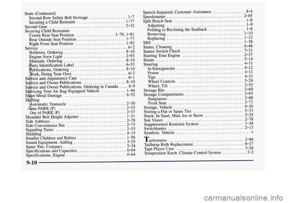 OLDSMOBILE SILHOUETTE 1998  Owners Manual ProCarManuals.com 