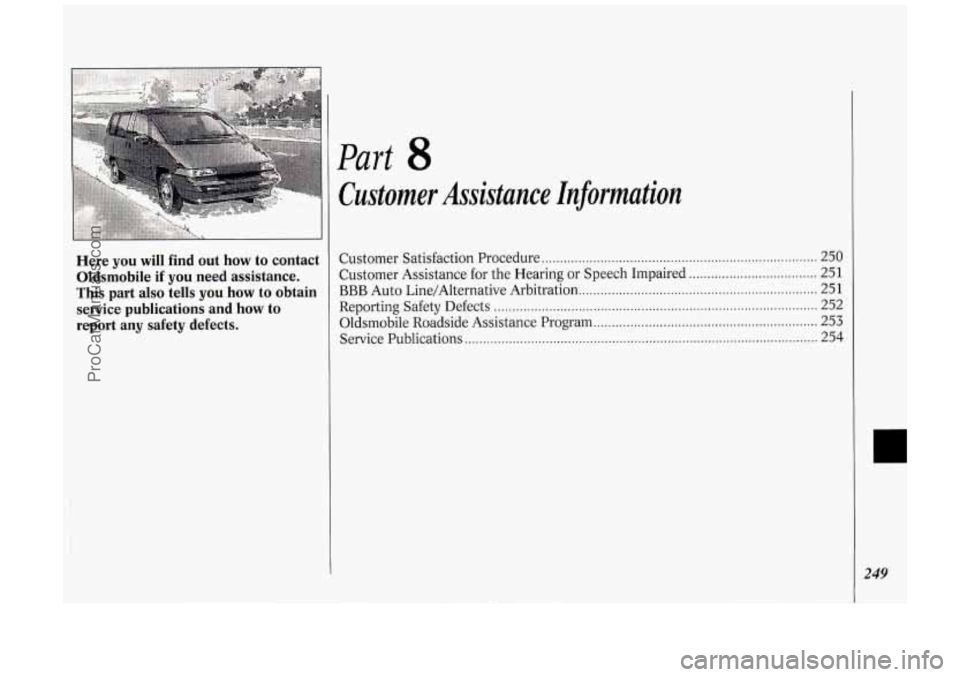 OLDSMOBILE SILHOUETTE 1994  Owners Manual ProCarManuals.com 