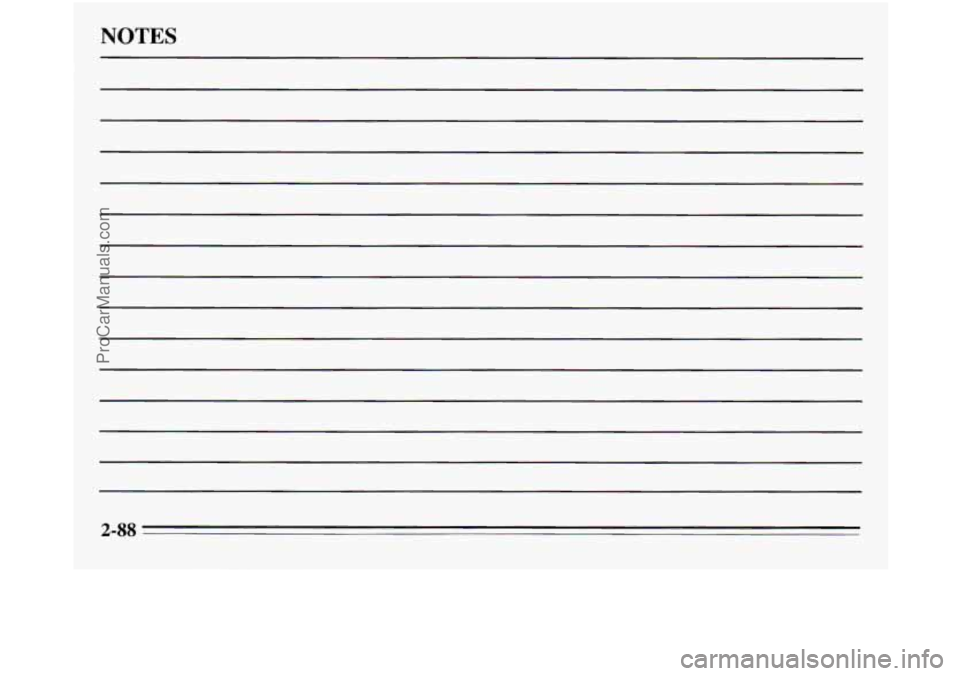 OLDSMOBILE SILHOUETTE 1995  Owners Manual NOTES 
I 
2-88 
ProCarManuals.com 