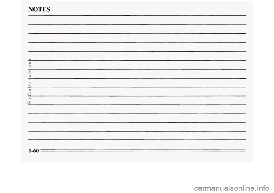 OLDSMOBILE SILHOUETTE 1995  Owners Manual NOTES 
1-60 
ProCarManuals.com 