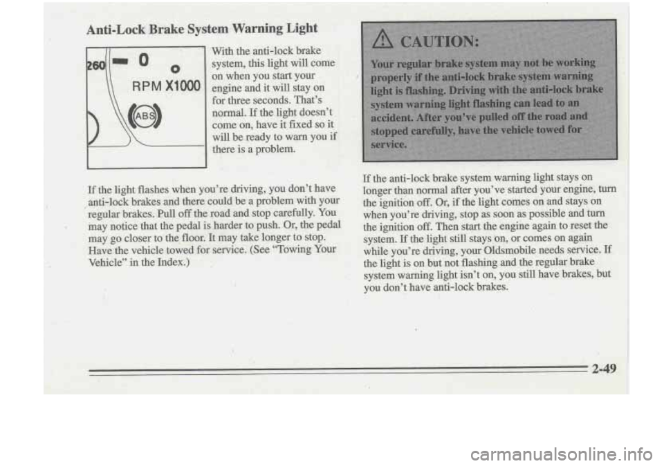 Oldsmobile Cutlass Supreme 1995  Owners Manuals 