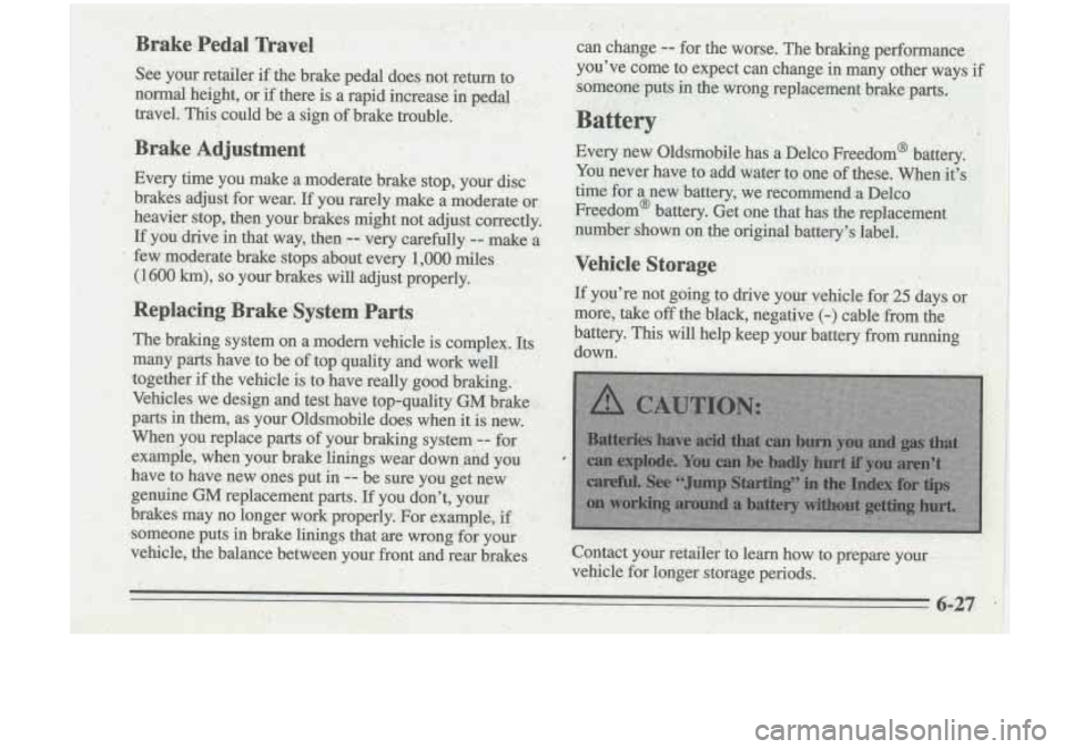 Oldsmobile Cutlass Supreme 1995  Owners Manuals 