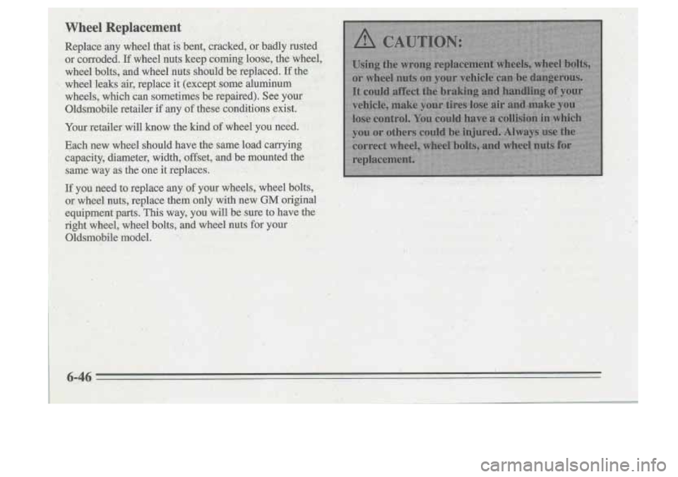 Oldsmobile Cutlass Supreme 1995  Owners Manuals 
