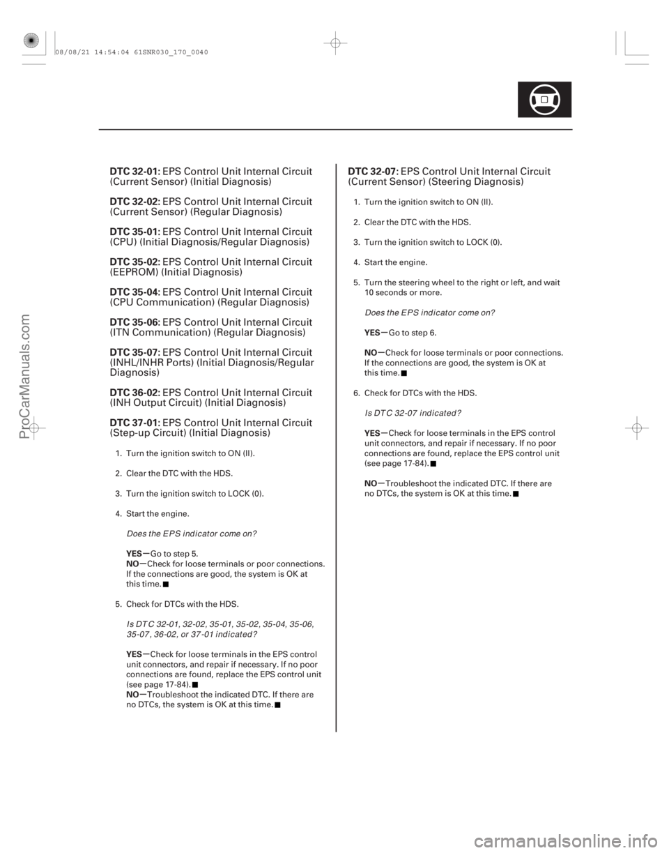 ACURA CSX 2006 Service Repair Manual (#
)
(#
)
µ
µ
µ
µ µ
µ
µ
µ
DTC 32-01:
DTC 32-02:
DTC 35-01:
DTC 35-02:
DTC 35-04:
DTC 35-06:
D ACURA CSX 2006 Service Repair Manual (#
)
(#
)
µ
µ
µ
µ µ
µ
µ
µ
DTC 32-01:
DTC 32-02:
DTC 35-01:
DTC 35-02:
DTC 35-04:
DTC 35-06:
D