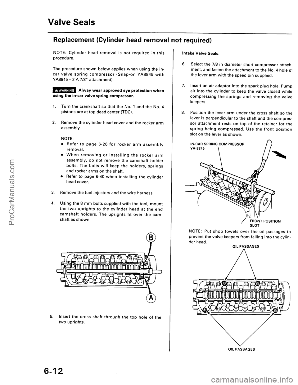 ACURA EL 1997  Service Repair Manual ProCarManuals.com 